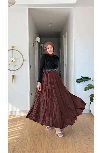 Generic Brand Vual Lininged Crinkle Skirt