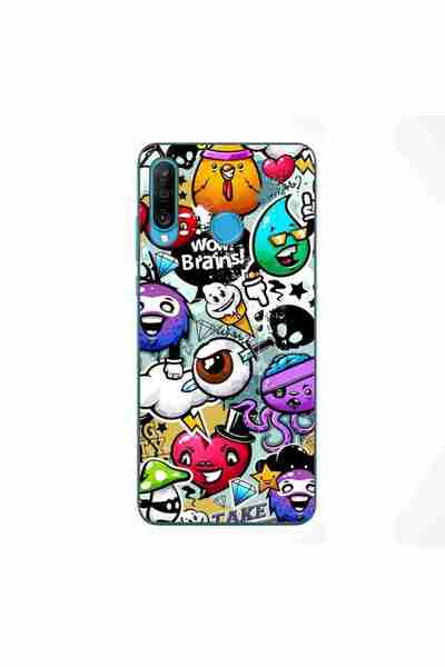 OEM Husa compatibila cu Huawei P30 Lite Silicon Gel Tpu Model Pop Art Graffiti