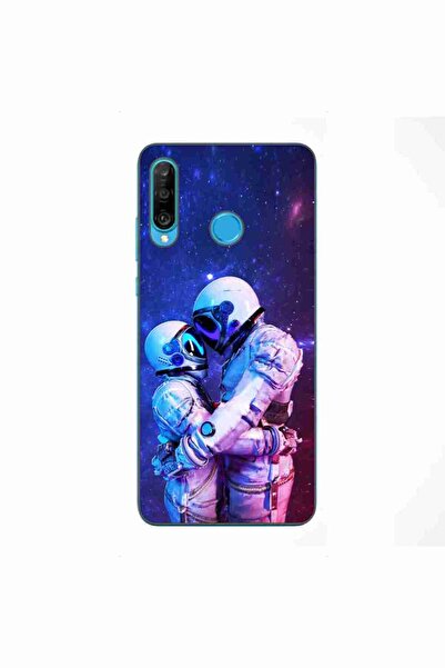 OEM Case compatible with Huawei P30 Lite Silicone Gel Tpu Model Astronauts Co...