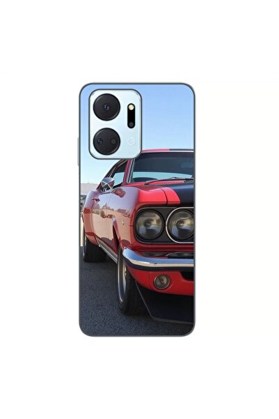 OEM Husa compatibila cu Honor X7a Silicon Gel Tpu Model Red Muscle Car