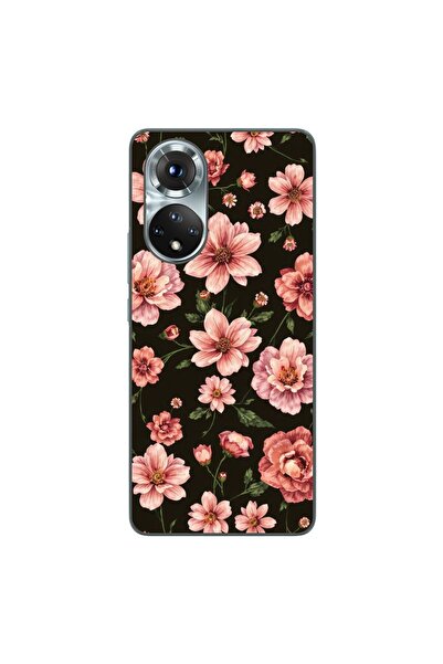 OEM Husa compatibila cu Honor 50 Silicon Gel Tpu Model Pink Spring Flowers