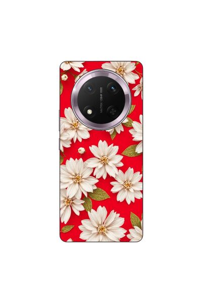 OEM Husa compatibila cu Honor Magic7 Lite Silicon Gel Tpu Model White Flowers...