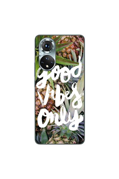 OEM Husa compatibila cu Honor 50 Silicon Gel Tpu Model Good Vibes Only