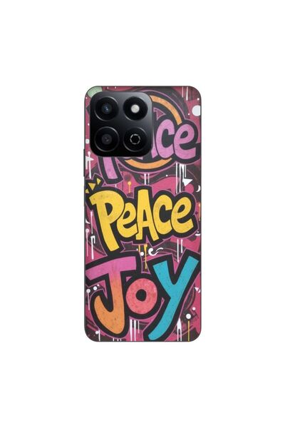 OEM Husa compatibila cu Honor 200 Smart Silicon Gel Tpu Model Peace and Joy G...