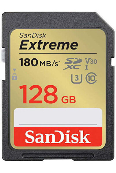 SanDisk Extreme SDXC 128GB U3 V30 UHS-I 180MB/s με Αντάπτορα