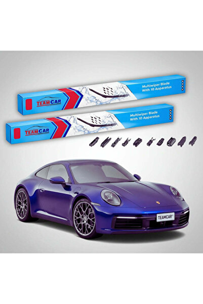 TEAMCAR Lamele ștergătoare Porsche 911 992 2018-2024 |   Set frontal plat – T...