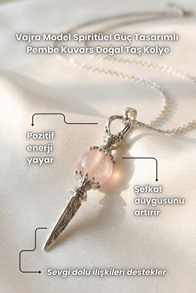 Elifsu Jewelry Vajra Model Spiritual Power Design Natural Stone Necklaces Ame...