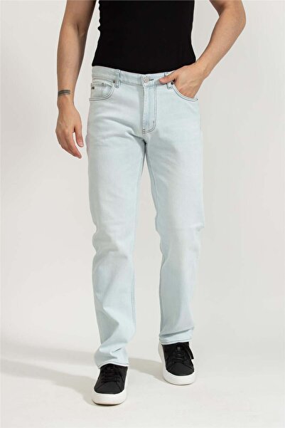 Emporio Armani Erkek 5 Cepli Pantolon Açık Mavi