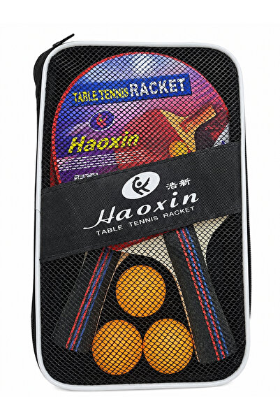 OEM Set Palete Tenis de Masă Haoxin, 2 Palete Ping Pong cu 3 Mingi și Husă