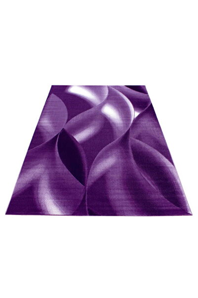AYYILDIZ Covor modern, Plus Panglici, 80 x 150 cm, Violet, Polipropilen, Oeko...