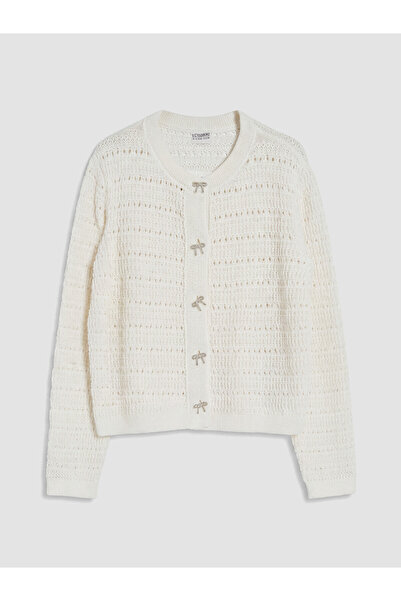 LC Waikiki Nevavm Farklı Renkler with Contrast Openwork Design Girls' Knitwea...