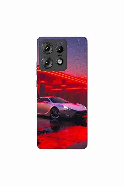 OEM Калъф, съвместим с Motorola Edge 50 Pro, силиконов гел TPU, модел Future Car