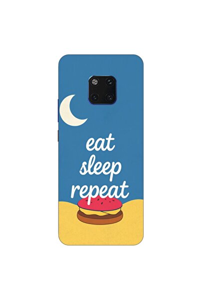 OEM Husa compatibila cu Huawei Mate 20 Pro Silicon Gel Tpu Model Eat Sleep Re...