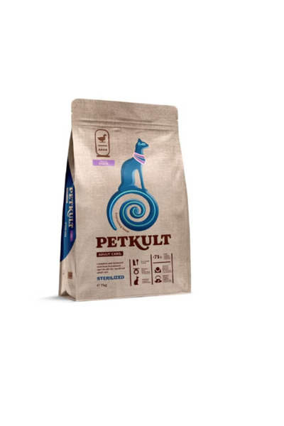 PetKult Dry food for sterilized adult cats Adult Care with duck, 400g