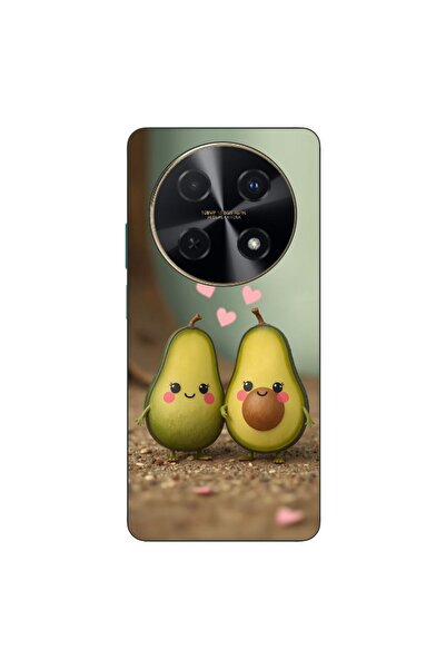 OEM Θήκη συμβατή με Huawei Nova 12i Σιλικόνης TPU με σχέδιο Kawaii Αβοκάντο σ...