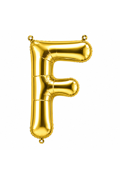 BeySüS Letter F Foil Balloon Gold Color (76 cm)