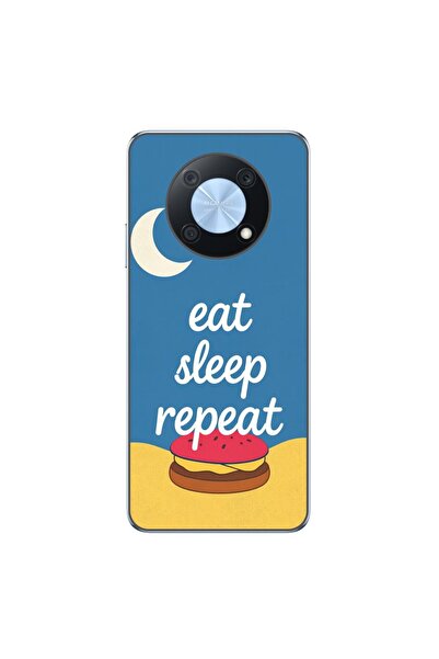 OEM Husa compatibila cu Huawei Nova Y90 Silicon Gel Tpu Model Eat Sleep Repeat