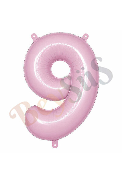 BeySüS 9 Number Foil Balloons Pink Color (76 cm)