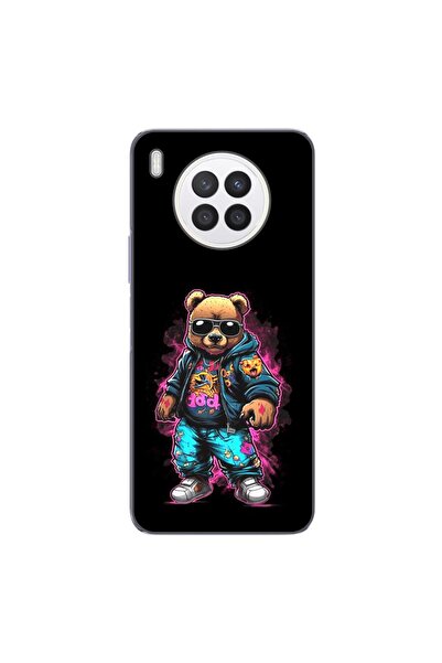 OEM Θήκη συμβατή με Huawei Nova 8i Σιλικόνης Gel TPU με σχέδιο Αρκούδας, Μαύρ...