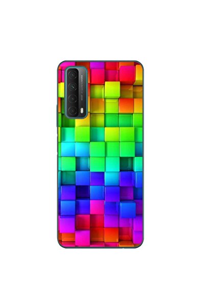 OEM Husa compatibila cu Huawei P Smart 2021 Silicon Gel Tpu Model Colorful Cubes