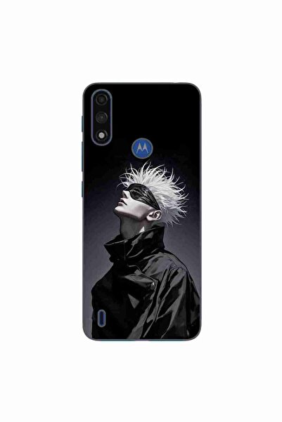 OEM Калъф, съвместим с Motorola Moto E7 Power, силиконов гел TPU, с десен Juj...