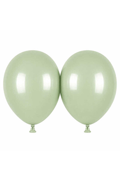 BeySüS Green Color Latex Macaron Balloon (45 cm) - 2 Pieces