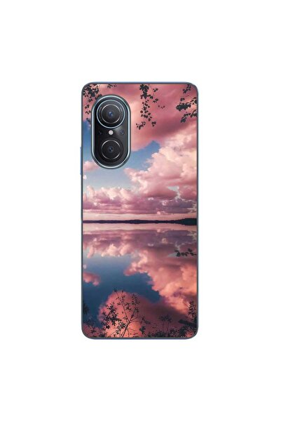 OEM Husa compatibila cu Huawei Nova 9 SE Silicon Gel Tpu Model Pink Clouds