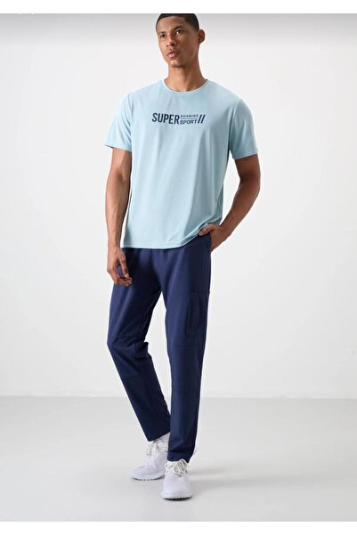 aykidsclup Men's Navy Blue Summer Parachute Jogger Sweatpants 82120-