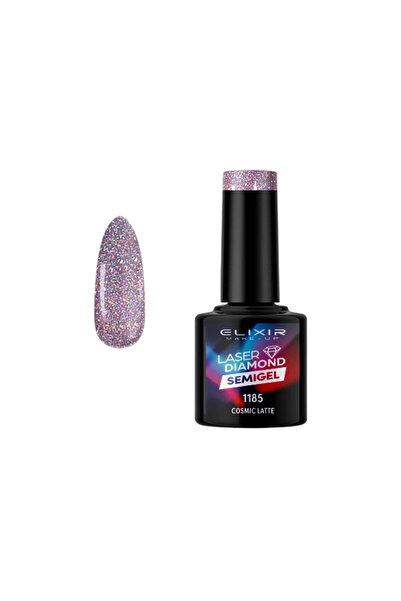 Elixir LASER DIAMOND SEMI GEL (ΗΜΙΜΟΝΙΜΟ ΒΕΡΝΙΚΙ) -1185 (COSMIC LATTE) 8ML