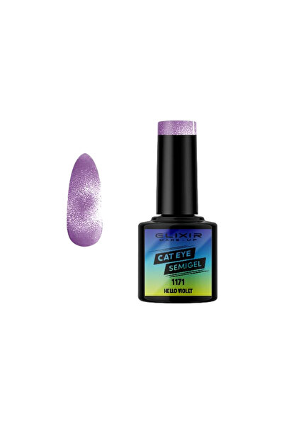 Elixir CAT EYE 5D SEMI GEL (ΗΜΙΜΟΝΙΜΟ ΒΕΡΝΙΚΙ) - 1171 (HELLO VIOLET) 8ML