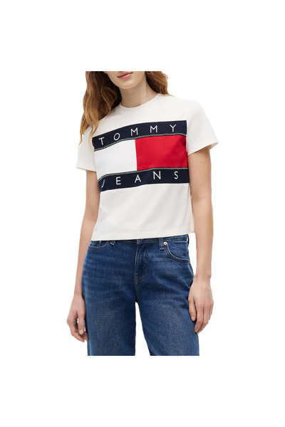 Tommy Hilfiger Γυναικείο μπλουζάκι TJW REG FLAG SS TEE EXT