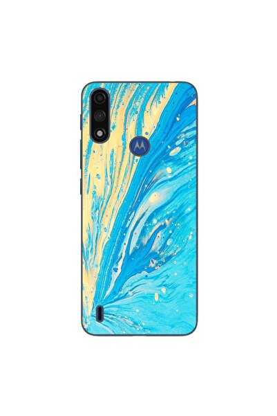 OEM Husa compatibila cu Motorola Moto E7 Power Silicon Gel Tpu Model Aqua Bloom