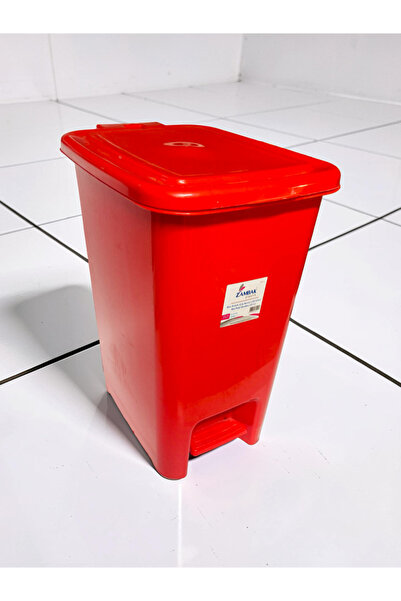 Krc Style Zambak Plastik Slim Pedallı Çöp Kovası 25 LT