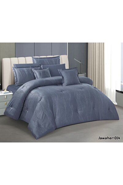 Asia Summer Plain Jacquard Double Bedspread 8 Pieces-