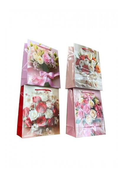 OEM Thin Gift Bags Flower Bouquets 12/ Top Bottom Set