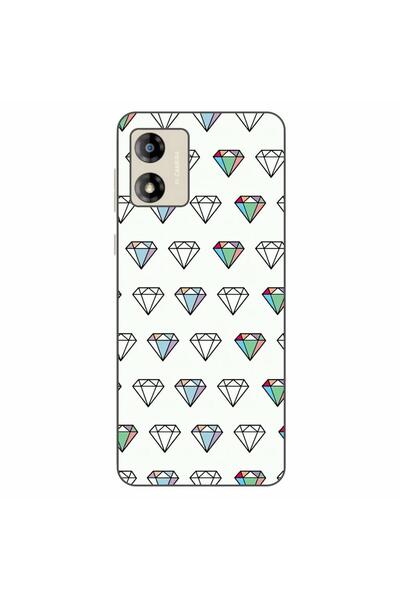 OEM Husa compatibila cu Motorola Moto E13 Silicon Gel Tpu Model Diamonds Patt...