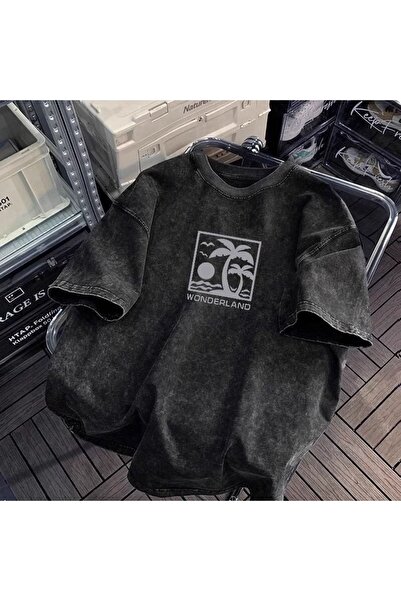 bellanova Unisex Oversize Printed T-Shirt Streetwear Comfortable Fit Daily Pr...