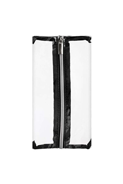 OEM Portfard de Vară Negru Transparent din PVC, Cu Fermoar, Organizator Cosme...