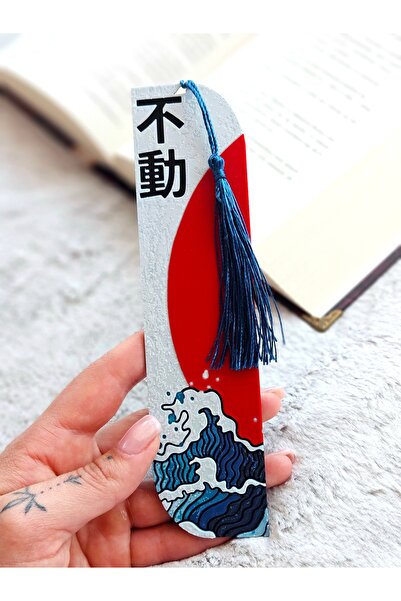 Anka Atolye Japon Kanagawa Dalga Desenli Kitap Ayracı – 3D Baskı Kanagawa Büy...