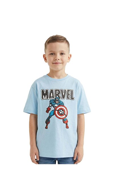 Marvel Toddler Boys Captain America Oversized Drop Shoulder T-Shirt
