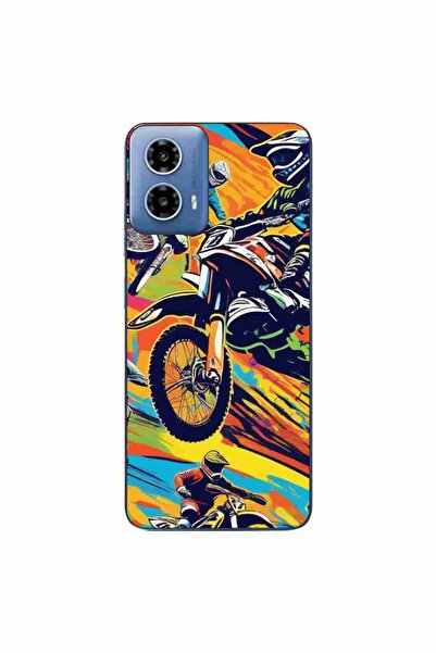 OEM Husa compatibila cu Motorola Moto G34 Silicon Gel Tpu Model Motocross Pop...