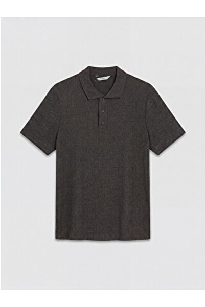 LC Waikiki تي شيرت رجالي من New Season Anthracite Polo Neck