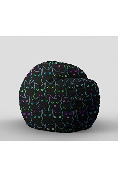 Pufrelax Fotoliu King Size, Material Textil - Pisică Drăguță