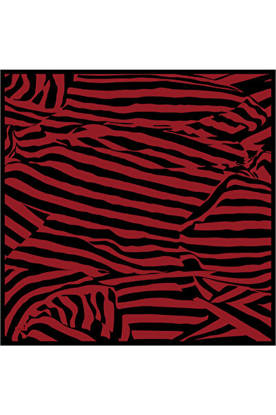 Aker Red 90X90 Silk Twill Scarf