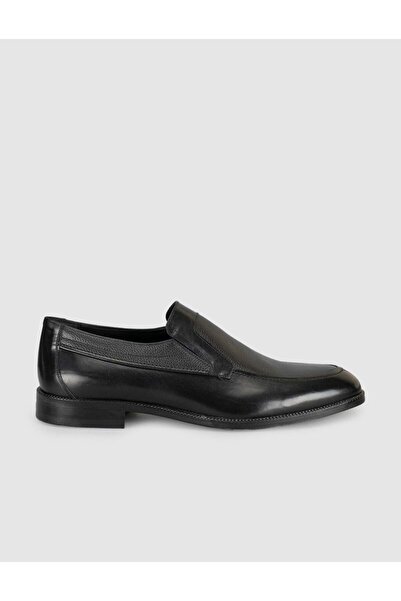 Cabani Black Classic Leather Shoes