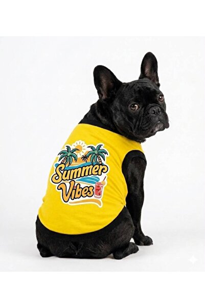 PetiliDünya Summer Vibes Dog Tank Top Cat Dog Outfit