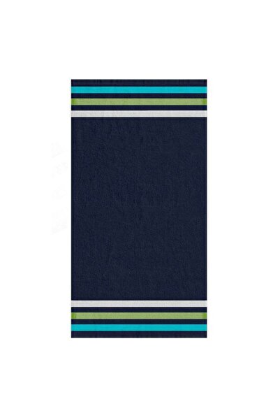OEM Blue Beach Towel with 3 Stripes 140 x 70 cm