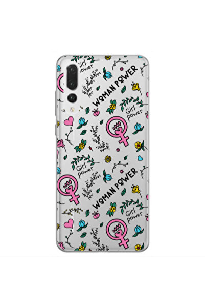 Other Huawei P20 Pro Woman Power Transparent Silicone TPU Θήκη