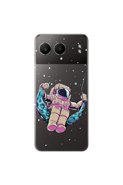 Other Oneplus Nord 4 Astronaut swinging on the moon Transparent Silicone TPU ...