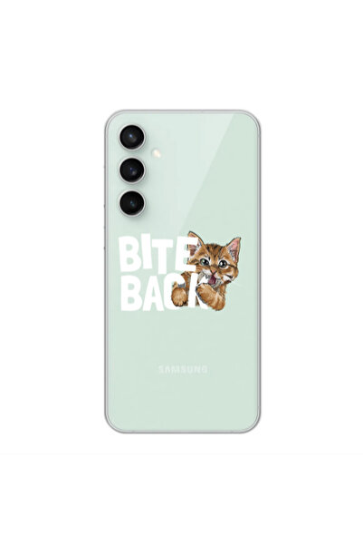 Other Samsung S24 Plus bitte back cat Transparent Silicone TPU Θήκη